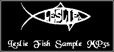 large Leslie Fish Song Banner