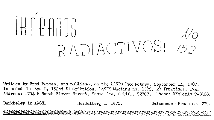 Rabanos Radiactivos 152